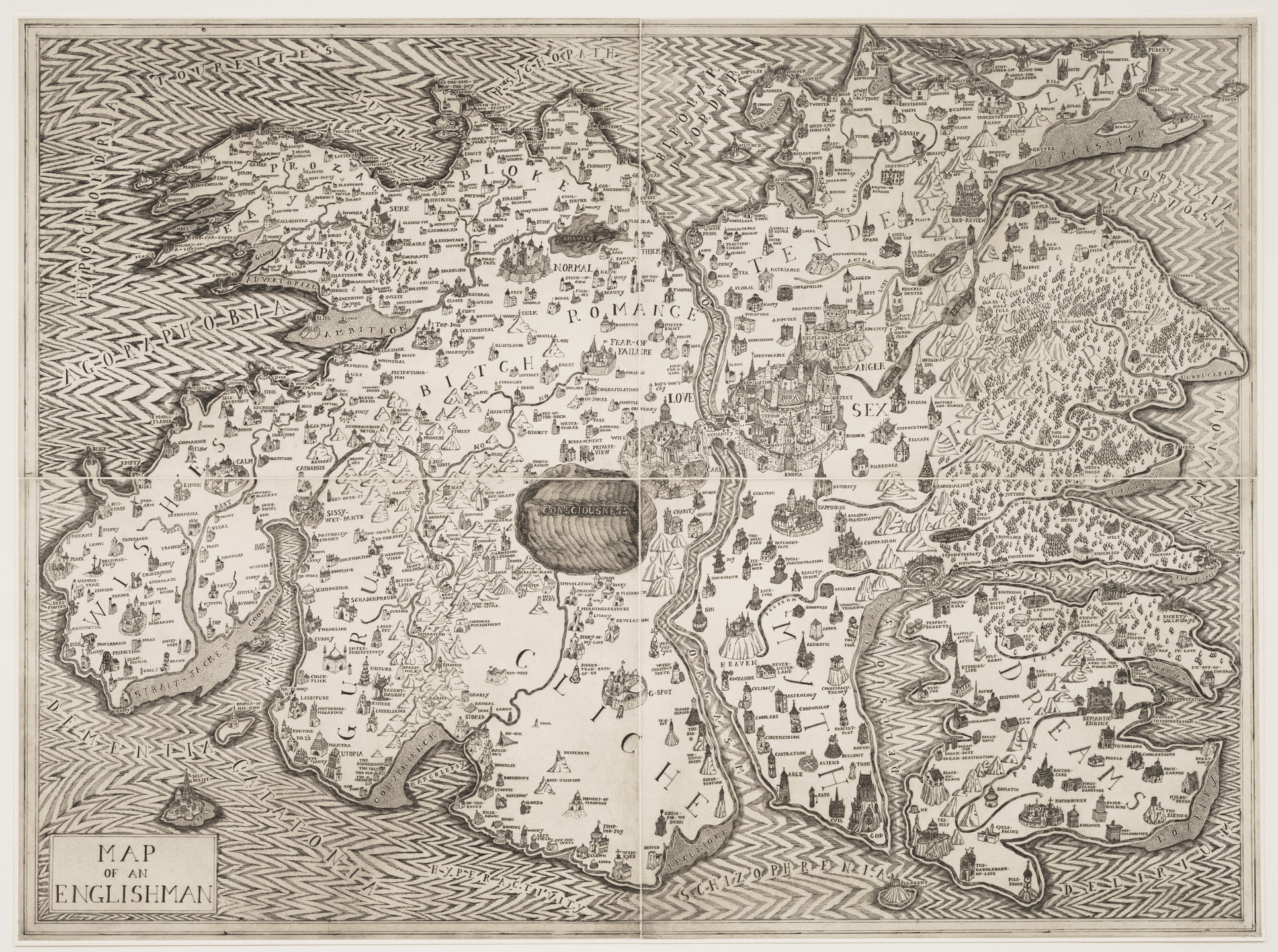 Grayson Perry. Map of an Englishman. 2004
