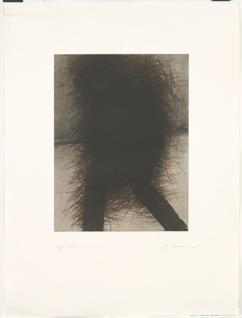 Hidden Departure (Versteckter Abgang) from the series Fearful Hiding (Schreckversteck) by Arnulf Rainer