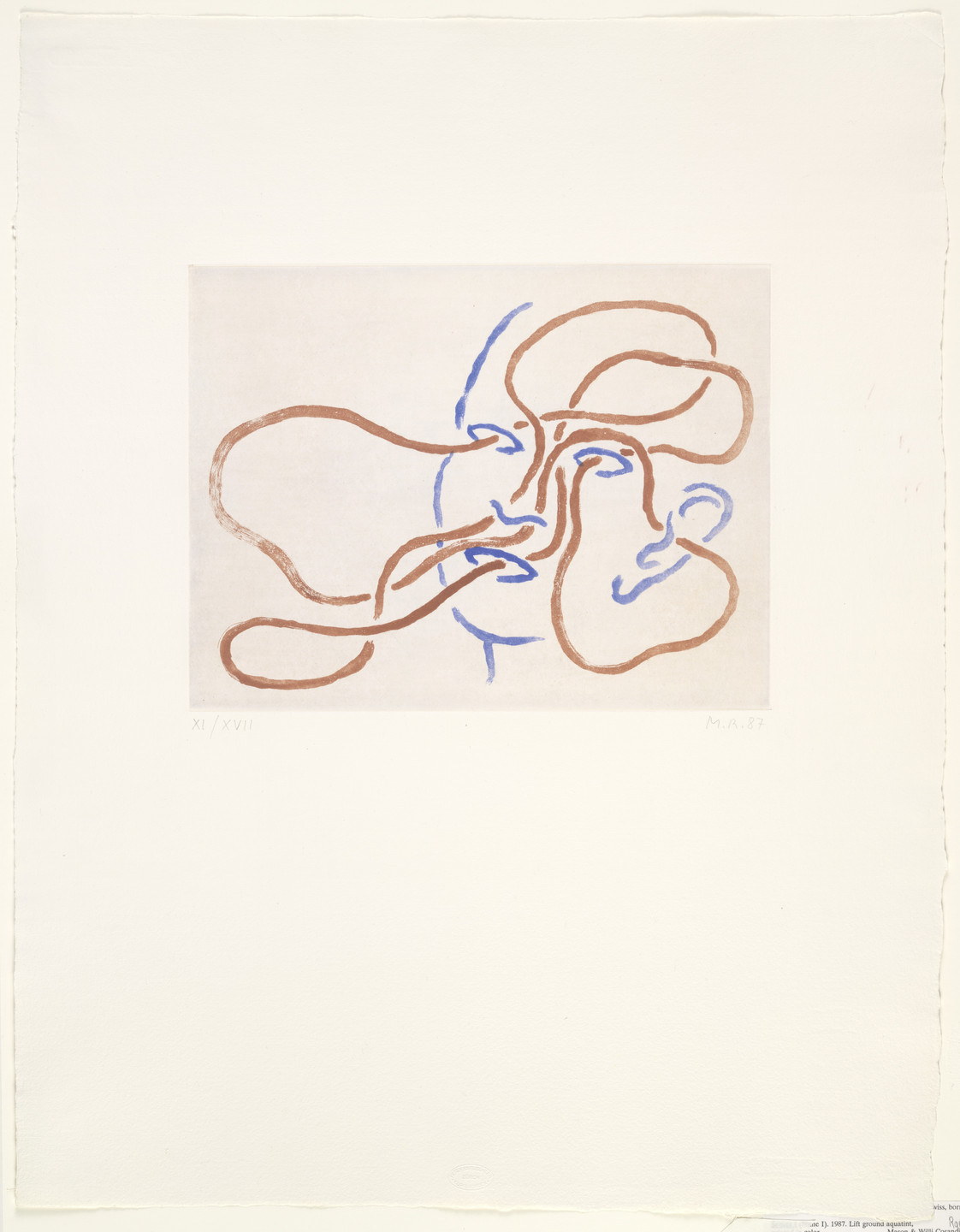 Markus Raetz. Senses I (Sinne I). 1987