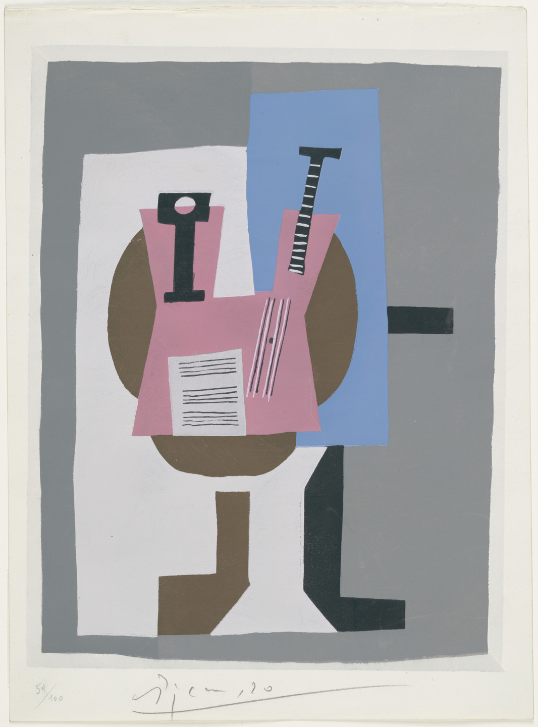 Pablo Picasso. Still Life from the series Dix Pochoirs. published 1921