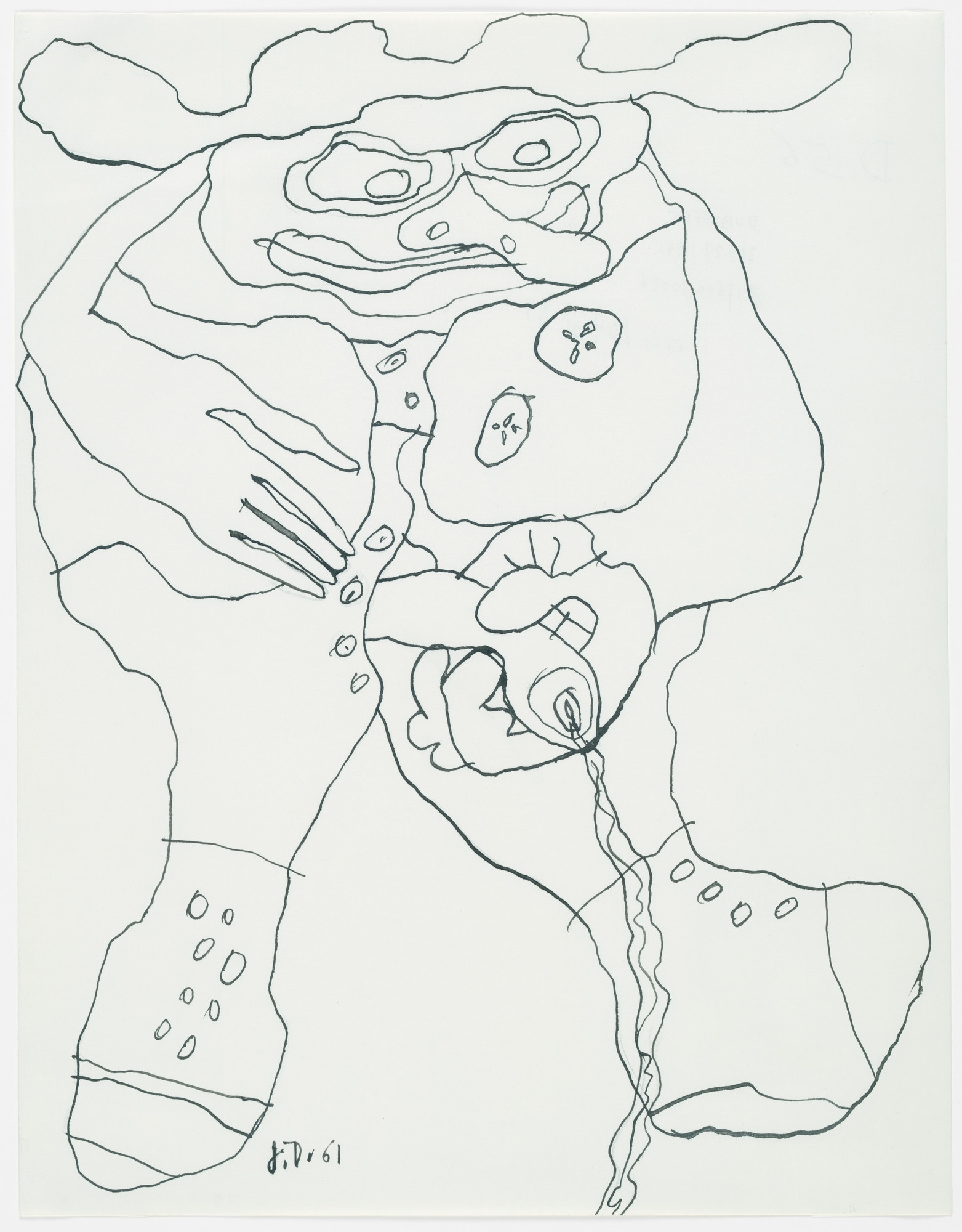 Jean Dubuffet. Pisseur à Droite X. 1961 | MoMA