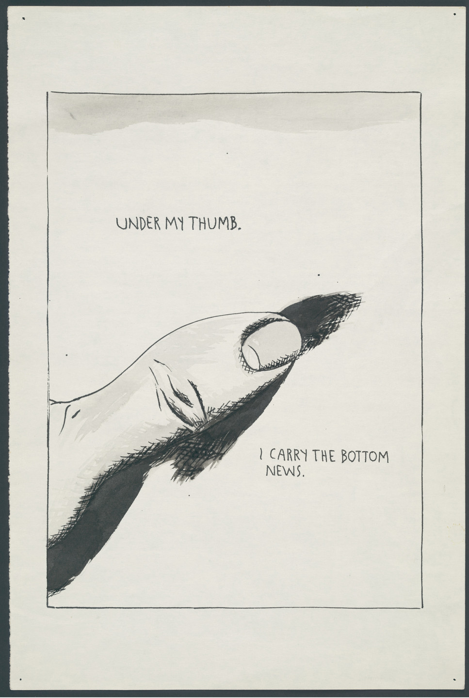 Raymond Pettibon. No Title (Under my thumb...). 1991