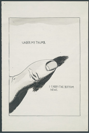 Raymond Pettibon. No Title (Under my thumb...). 1991