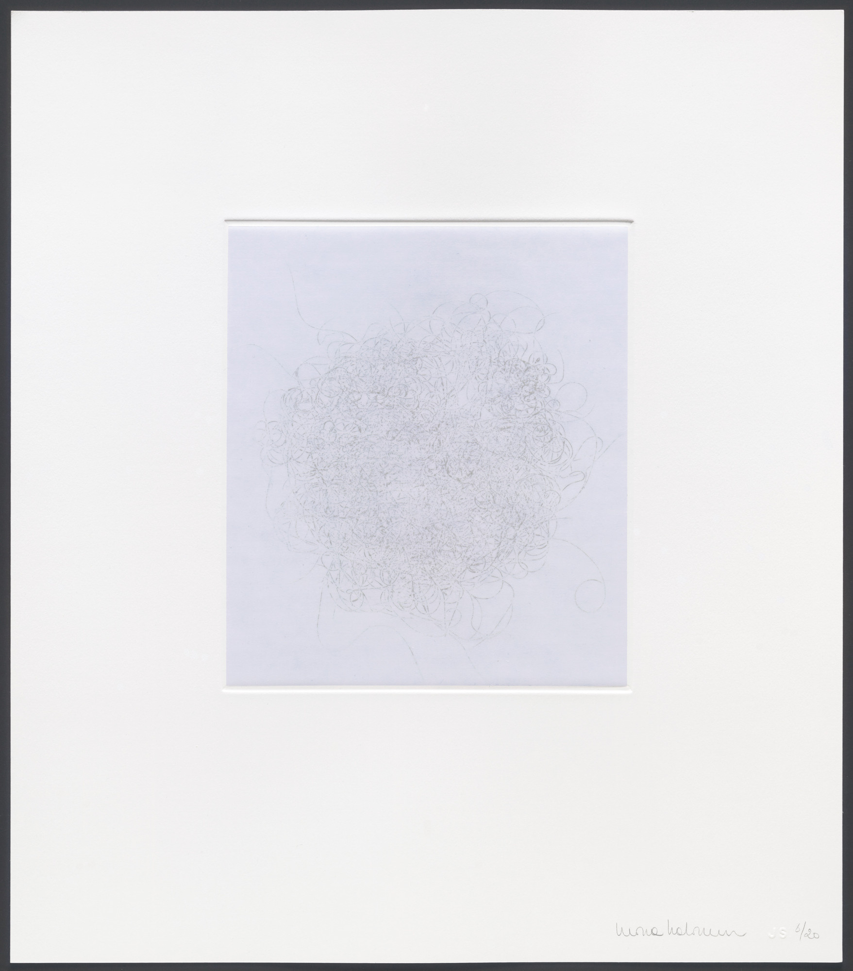 Mona Hatoum. Untitled from hair there and every where