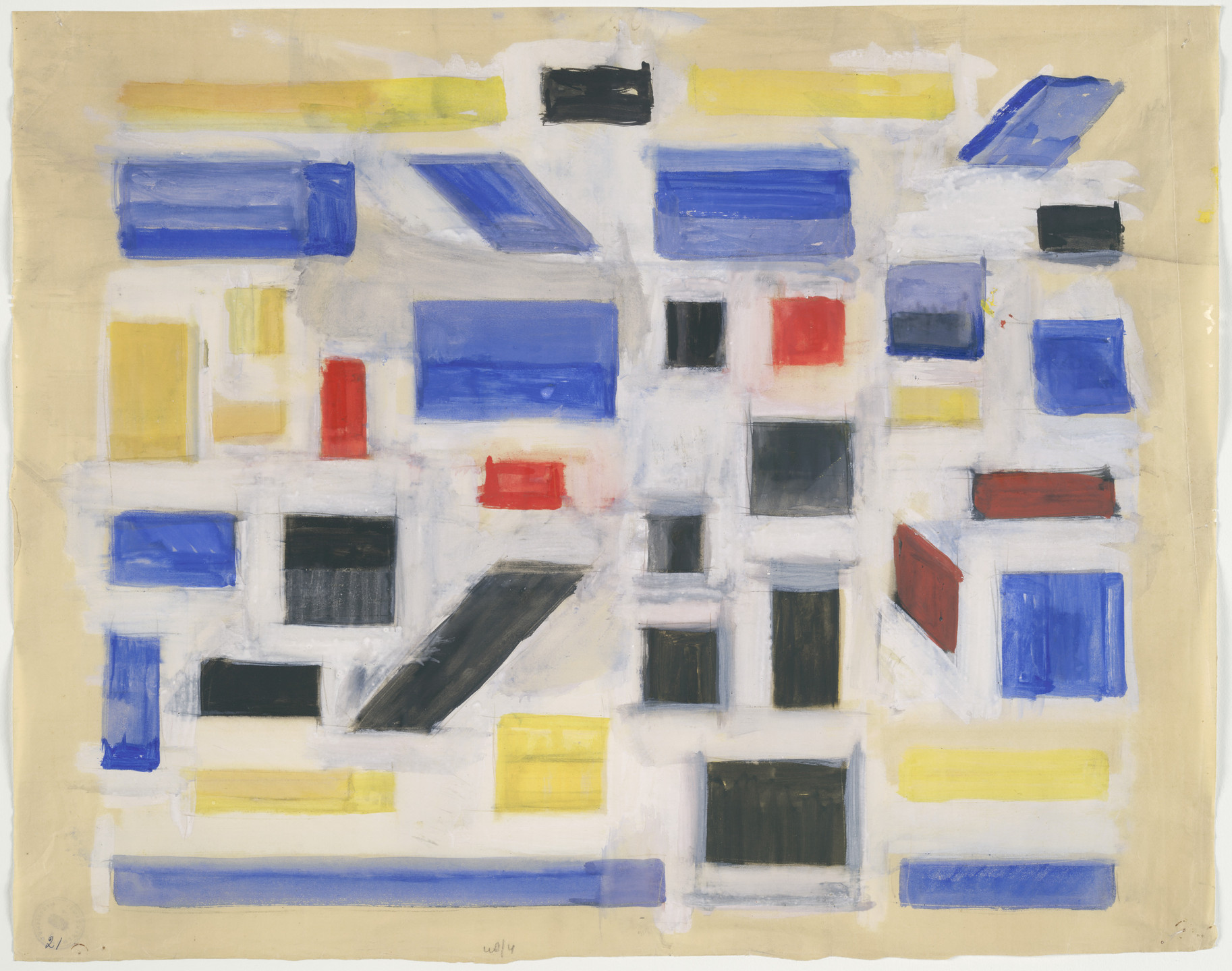 Bart van der Leck. Untitled. 1917