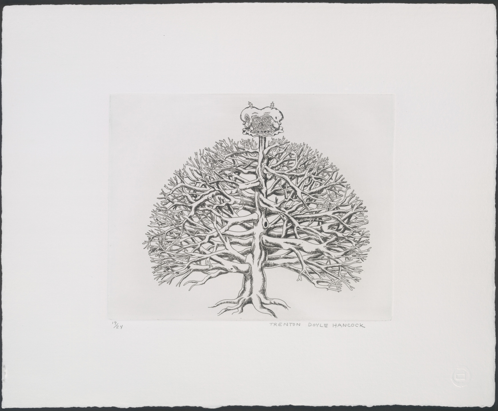 Trenton Doyle Hancock. Untitled from Bye and Bye (Nine Sad Etchings). 2002