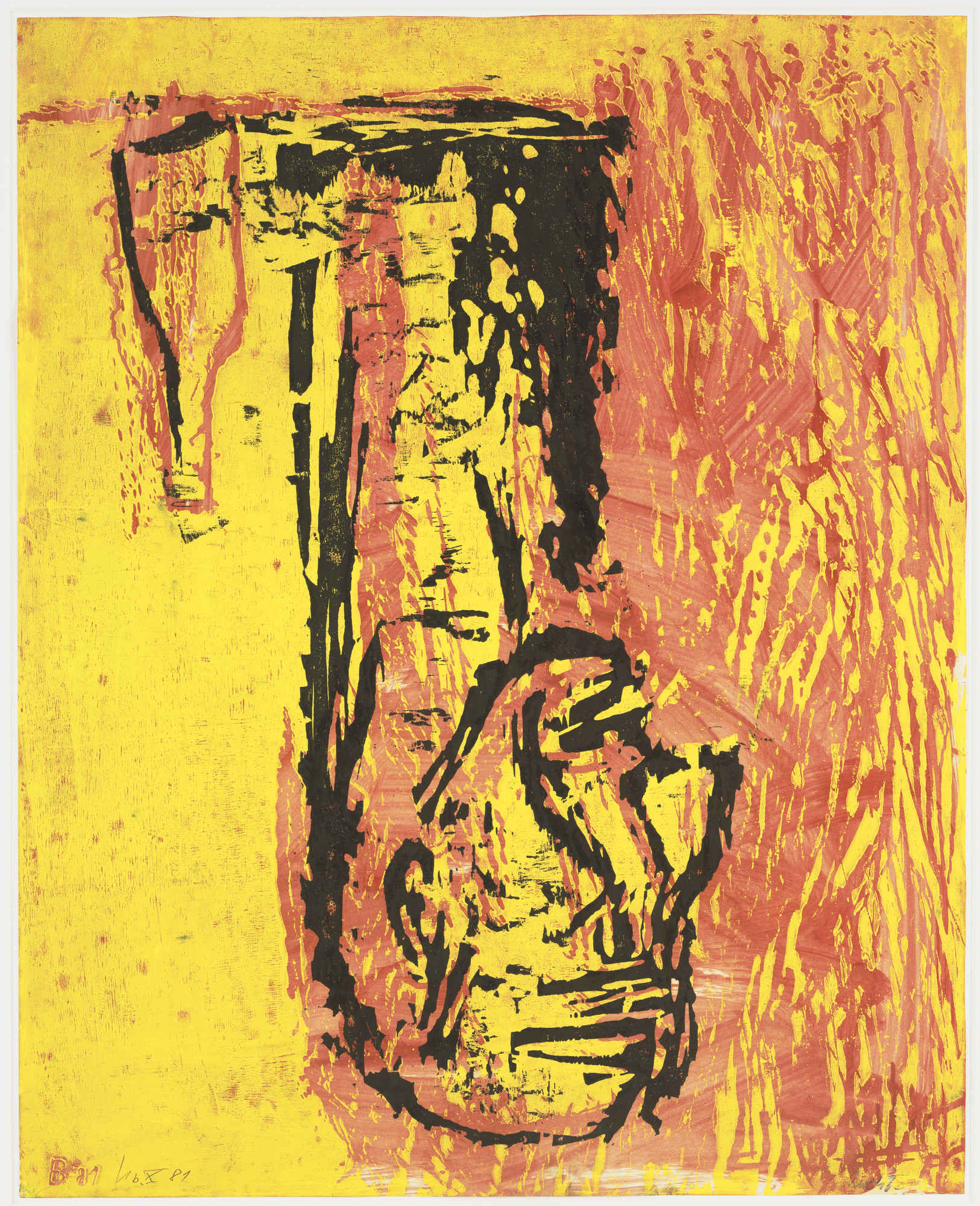 Georg Baselitz. Head and Bottle (Kopf und Flasche). (1981-82) | MoMA