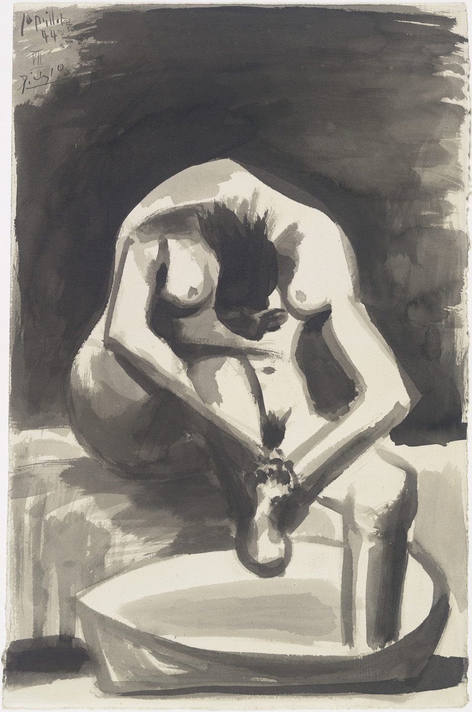 Pablo Picasso. Woman Washing Her Feet. July 10, 1944