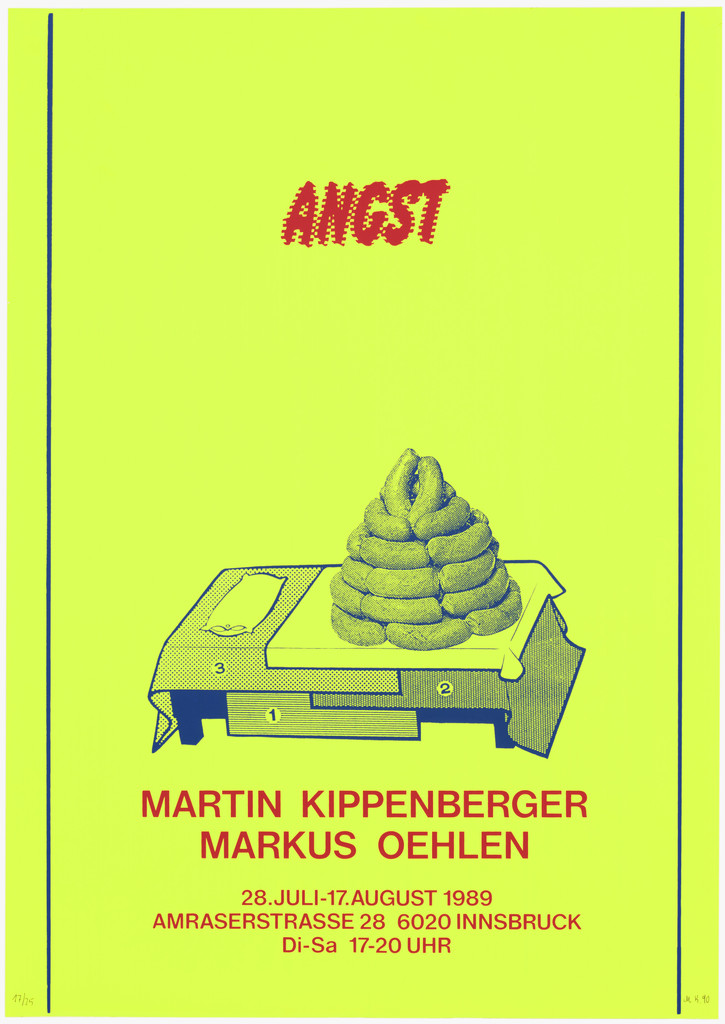 Angst from Courage to Print (Mut zum Druck) by Martin Kippenberger