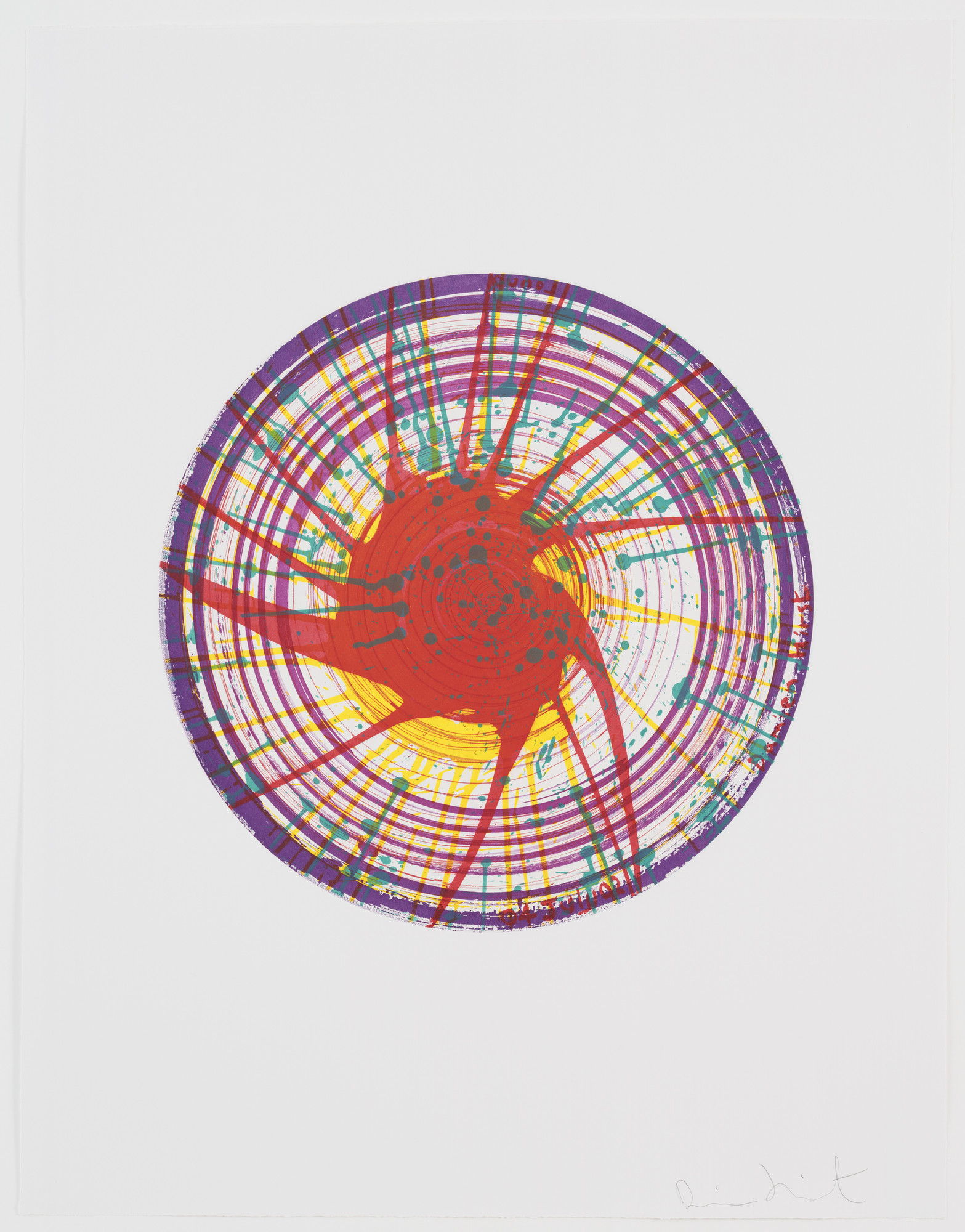 Damien Hirst. Round from In a Spin, the Action of the World