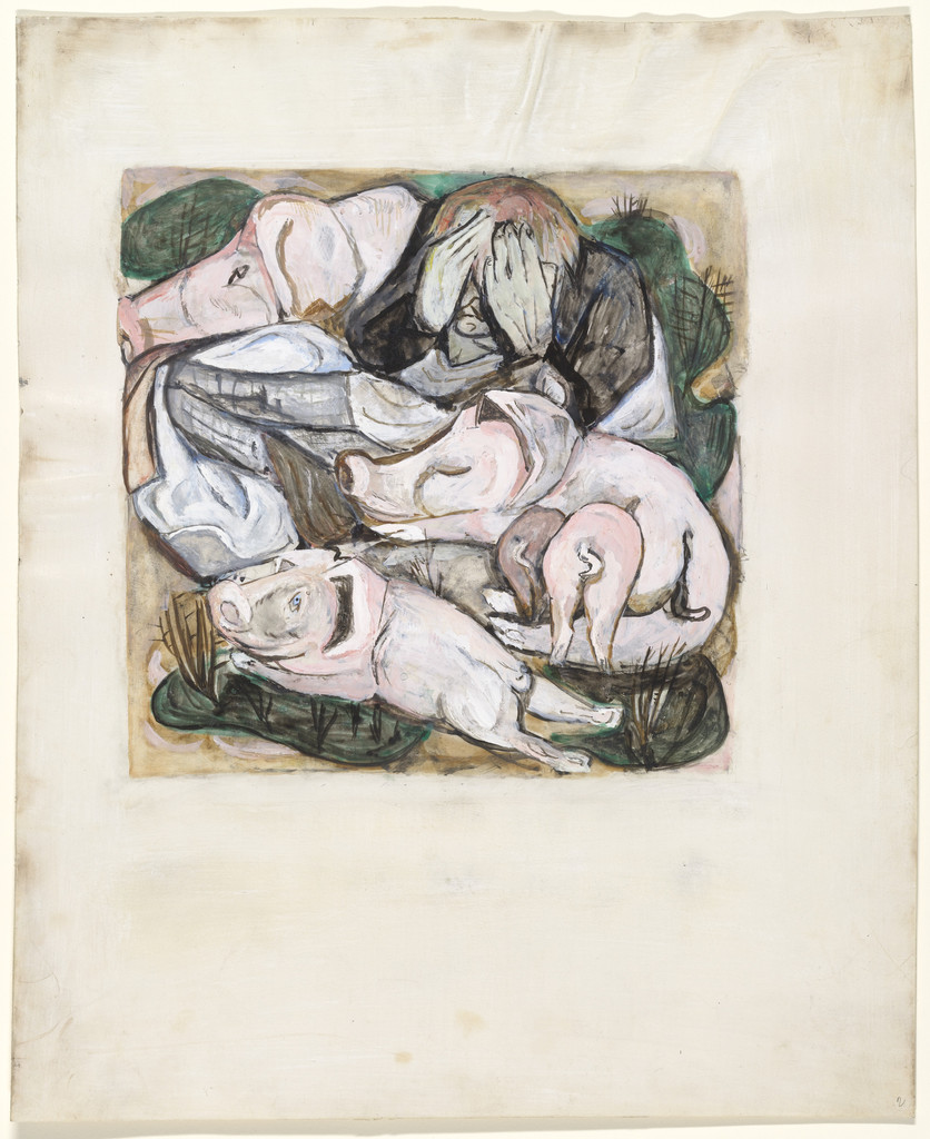 The Prodigal Son Among Swine ( Der Verlorene Sohn unter den Schweinen )