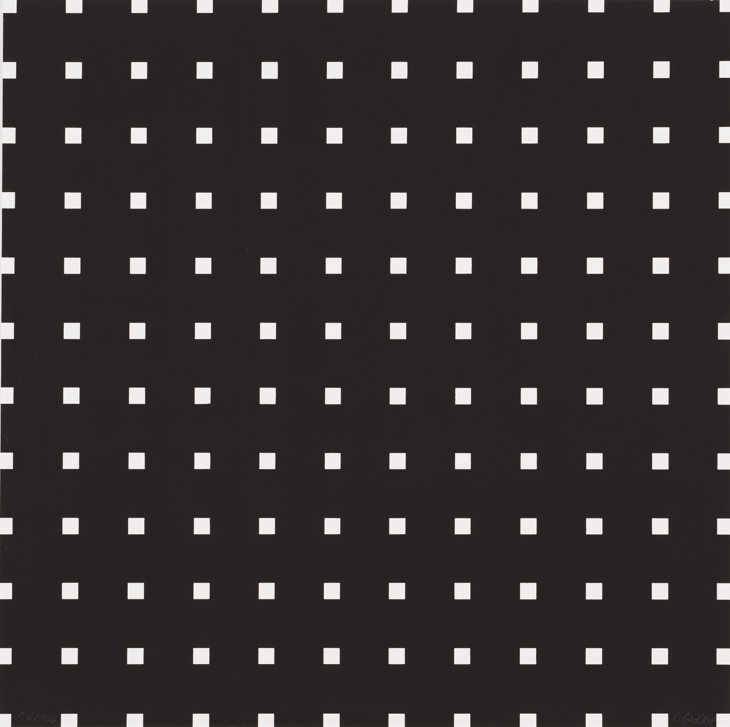 François Morellet. Untitled from 8 Trames 0°90° (8 Wefts 0°90°). (1974)