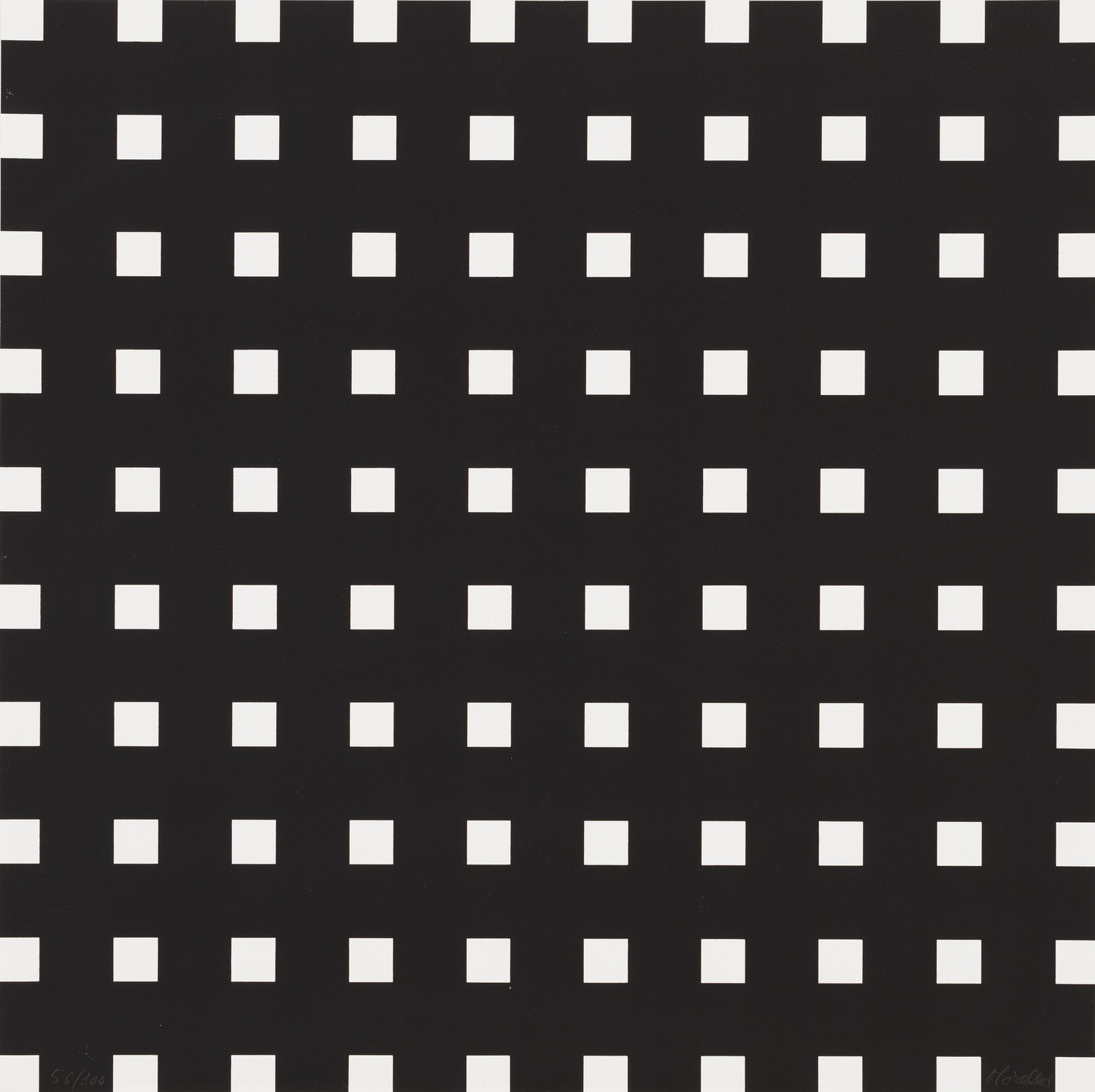François Morellet. Untitled from 8 Trames 0°90° (8 Wefts 0°90°). (1974)