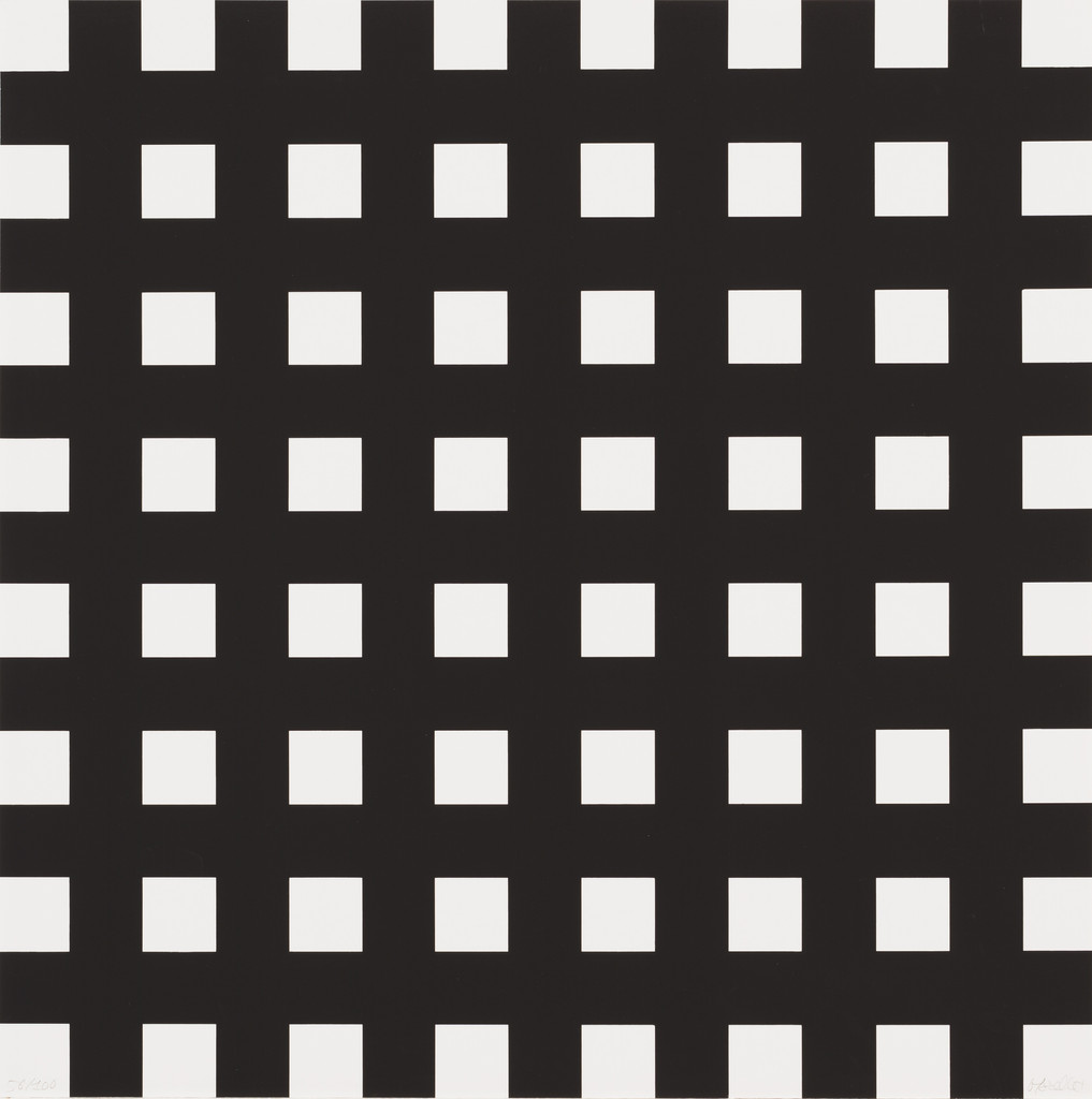 Untitled from 8 Trames 0°90° (8 Wefts 0°90°), François Morellet, (1974)