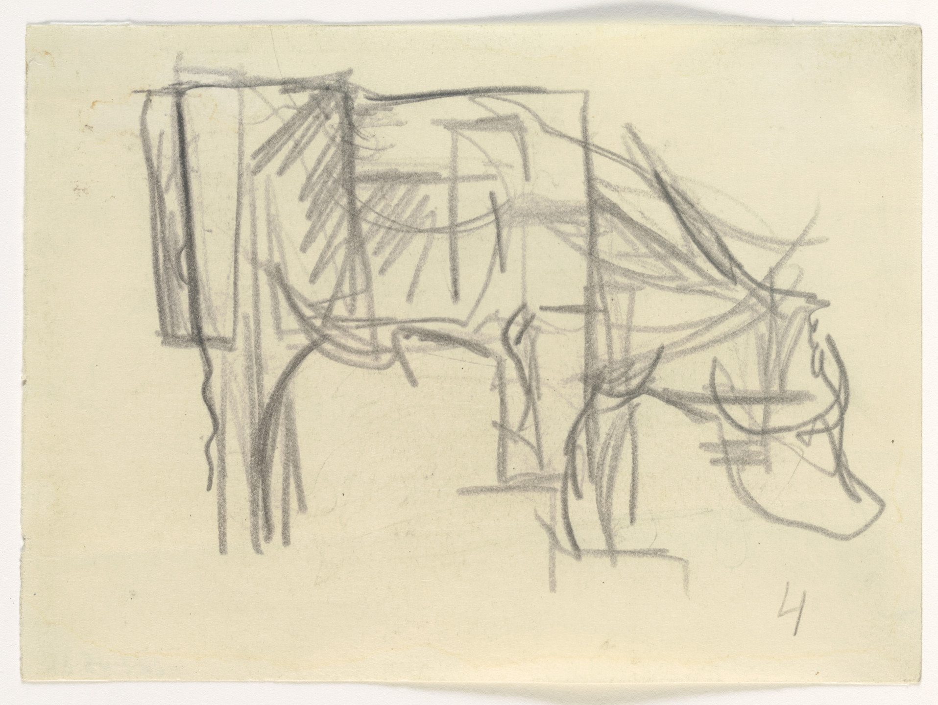 Theo van Doesburg. Study for Composition VIII (The Cow). c. 1917