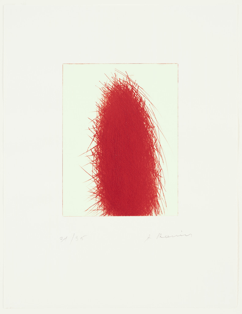 Roter Mann (Red Man) by Arnulf Rainer
