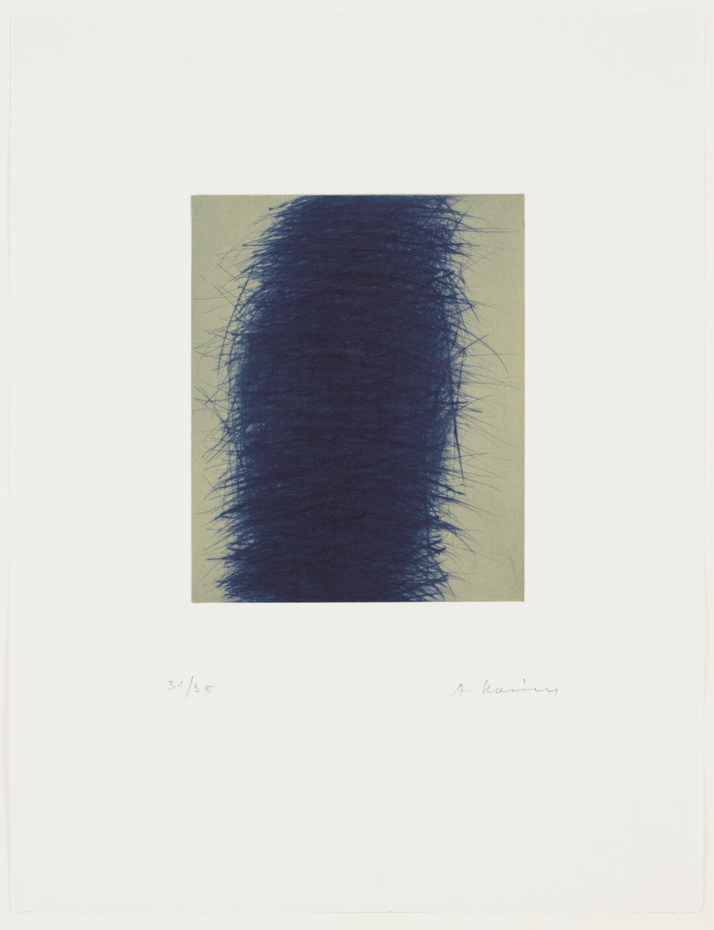 Blauer Schober (Blue Schober) by Arnulf Rainer