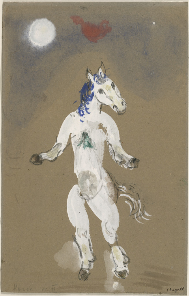 A Horse. Costume design for Scene II of the ballet Aleko