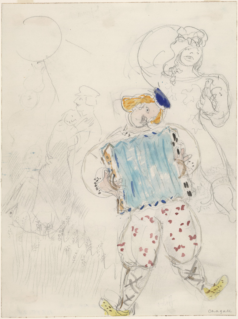 A Young Boy. Costume design for Scene III of the ballet Aleko