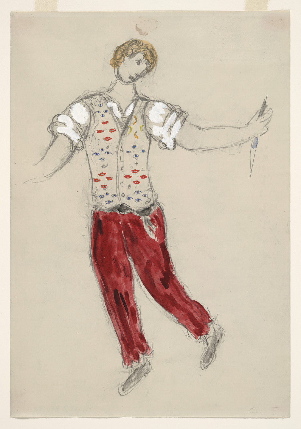 Marc Chagall. Aleko. Costume design for the ballet Aleko. 1942