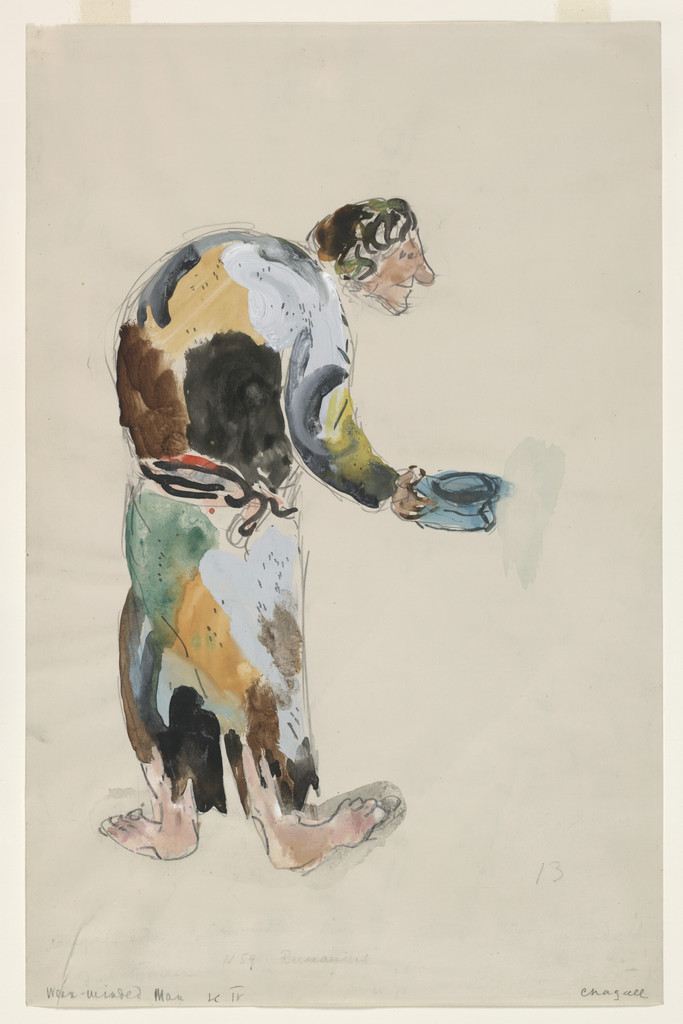 A Weak-Minded Man. Costume design for Scene IV of the ballet Aleko