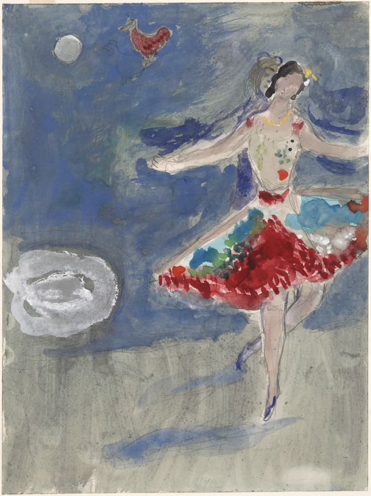 Zemphira. Costume design for Scene I of the ballet Aleko