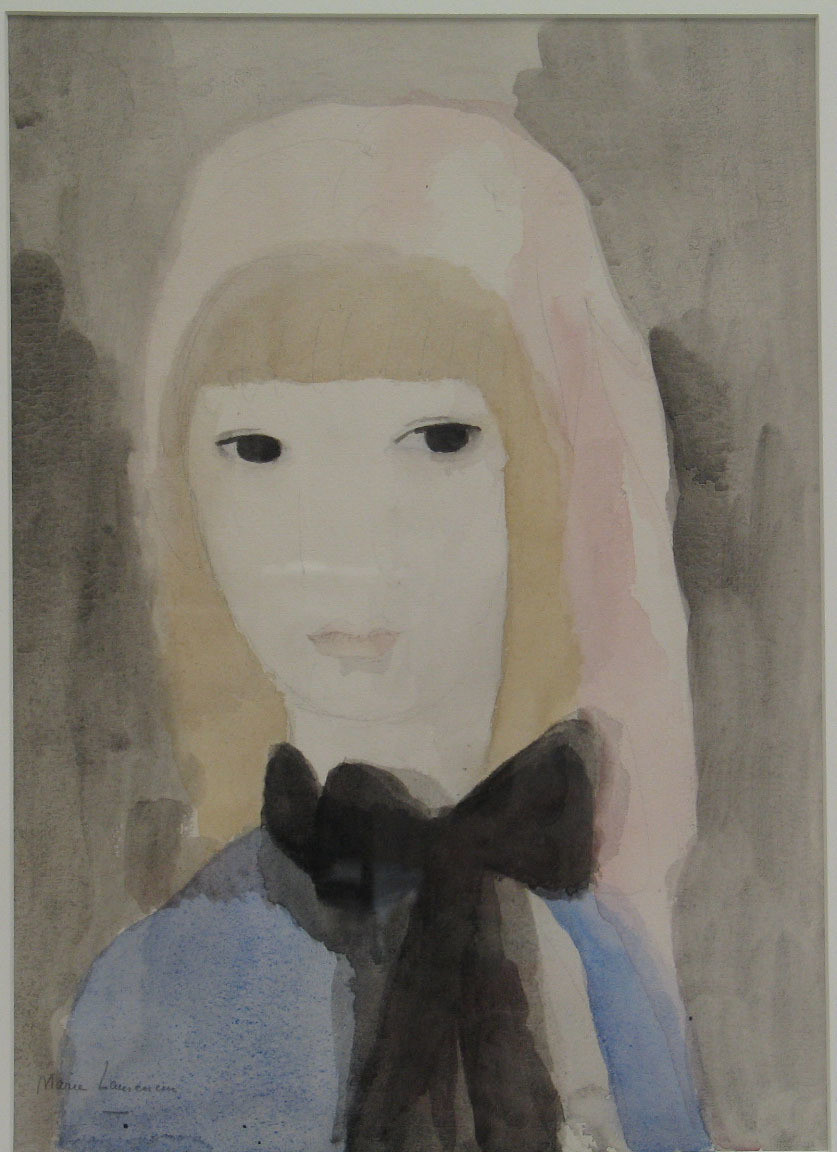 Marie Laurencin. Girl with a Bow. (1920s)