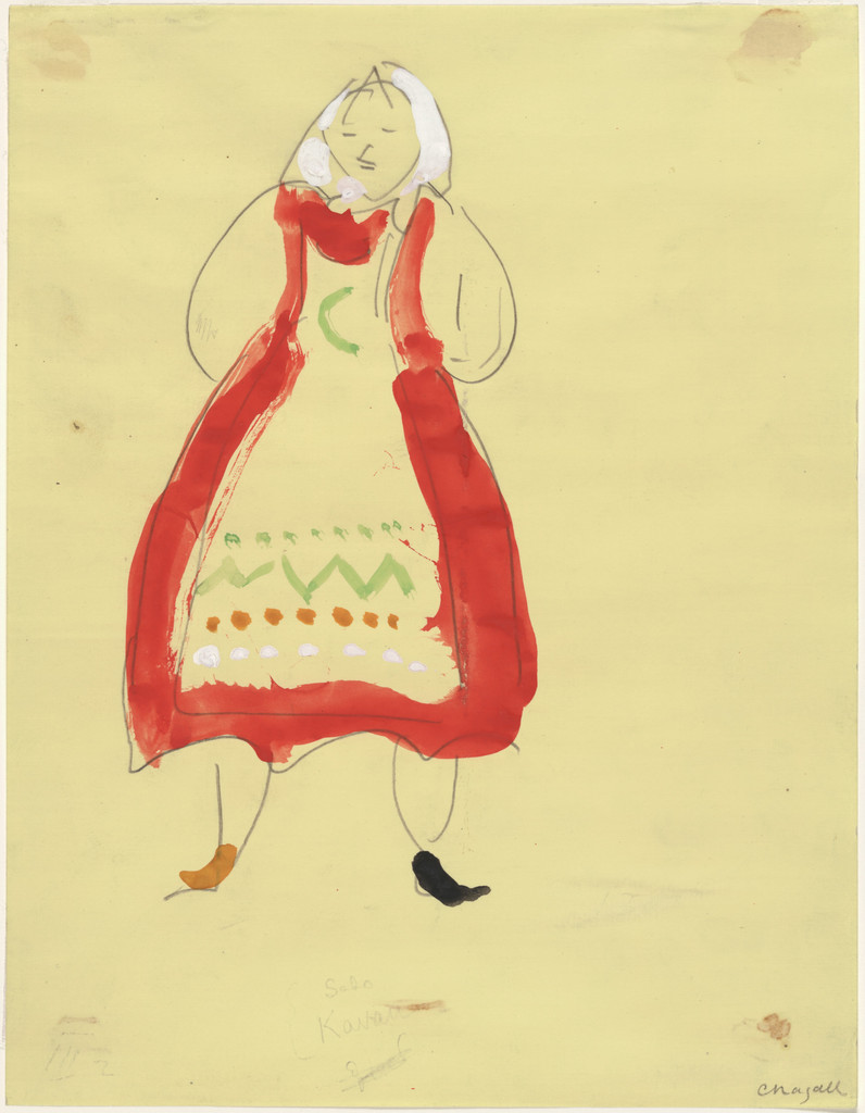 Peasant. Costume design for Scene III of the ballet Aleko