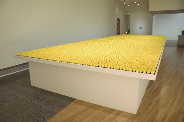 Allan McCollum. Over Ten Thousand Individual Works. 1987/1991 (cast in 1987, painted in 1991 and 2005)