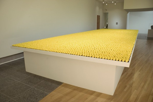 Allan McCollum. Over Ten Thousand Individual Works. 1987/1991 (cast in 1987, painted in 1991 and 2005)