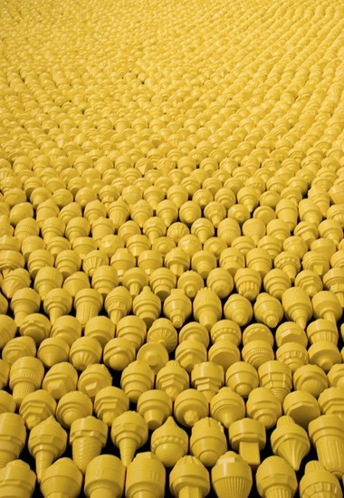 Allan McCollum. Over Ten Thousand Individual Works. 1987/1991 (cast in 1987, painted in 1991 and 2005)