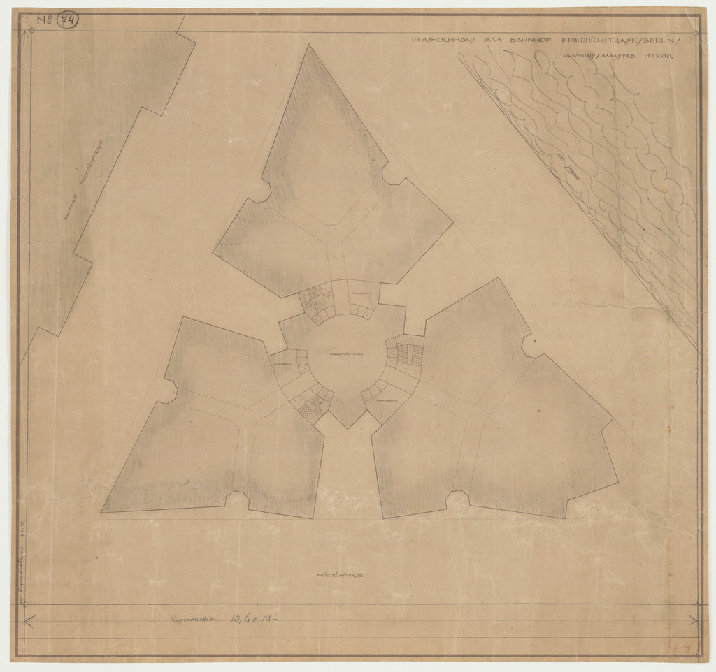 Friedrichstrasse Skyscraper Project, Berlin-Mitte, Germany (Typical floor plan)