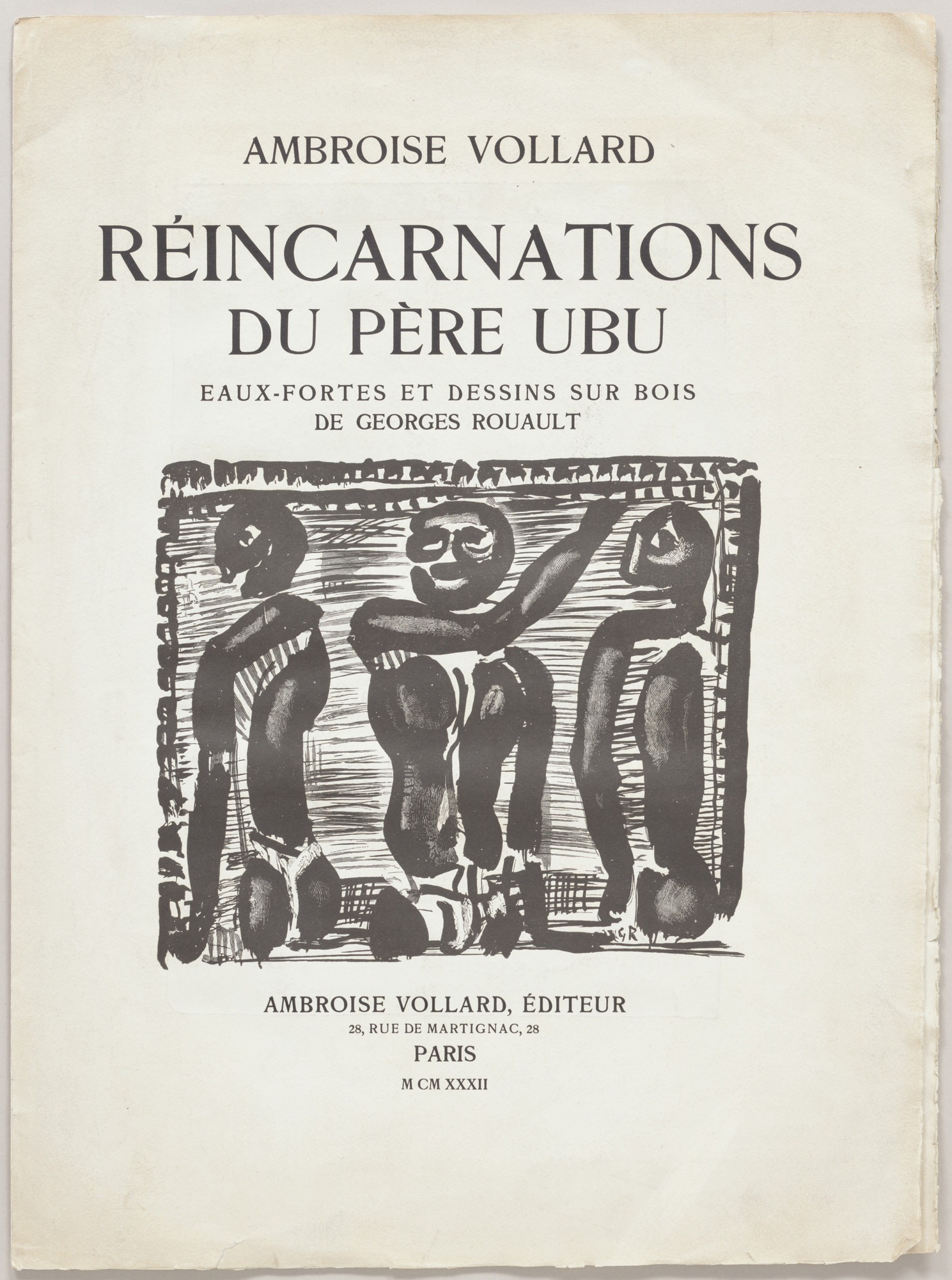 Georges Rouault. Prospectus for_Réincarnations du Père Ubu_