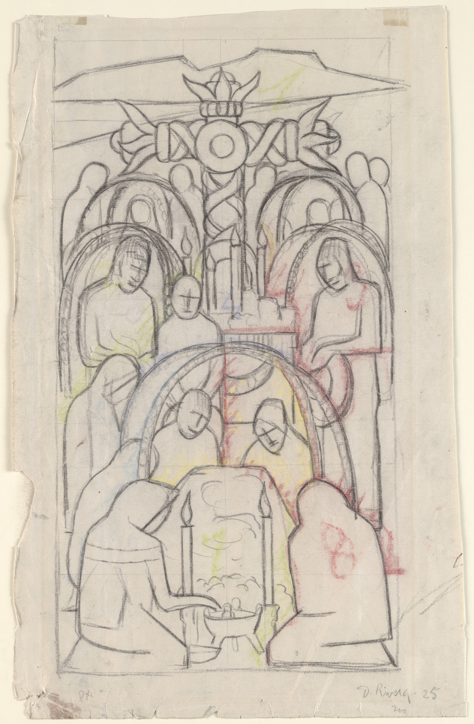 Diego Rivera. Day of the Dead in the Country. 1925