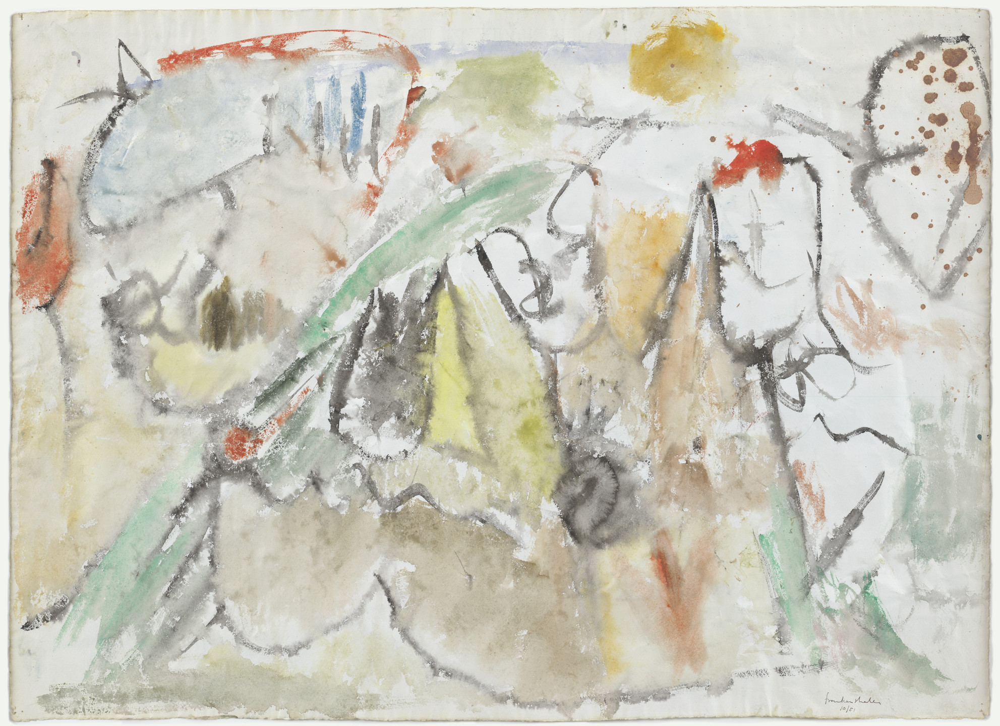 Helen Frankenthaler. Great Meadows (recto); Untitled (Landscape) (verso). 1951