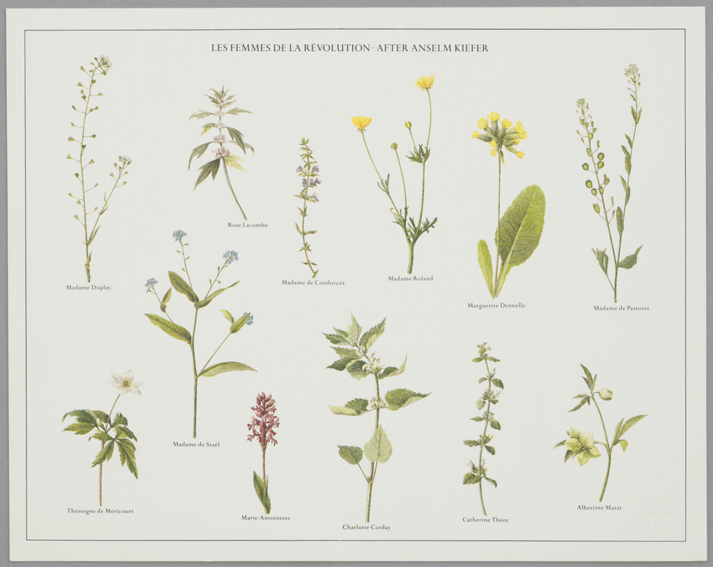 Les Femmes de la révolution, after Anselm Kiefer (Women of the Revolution, after Anselm Kiefer)