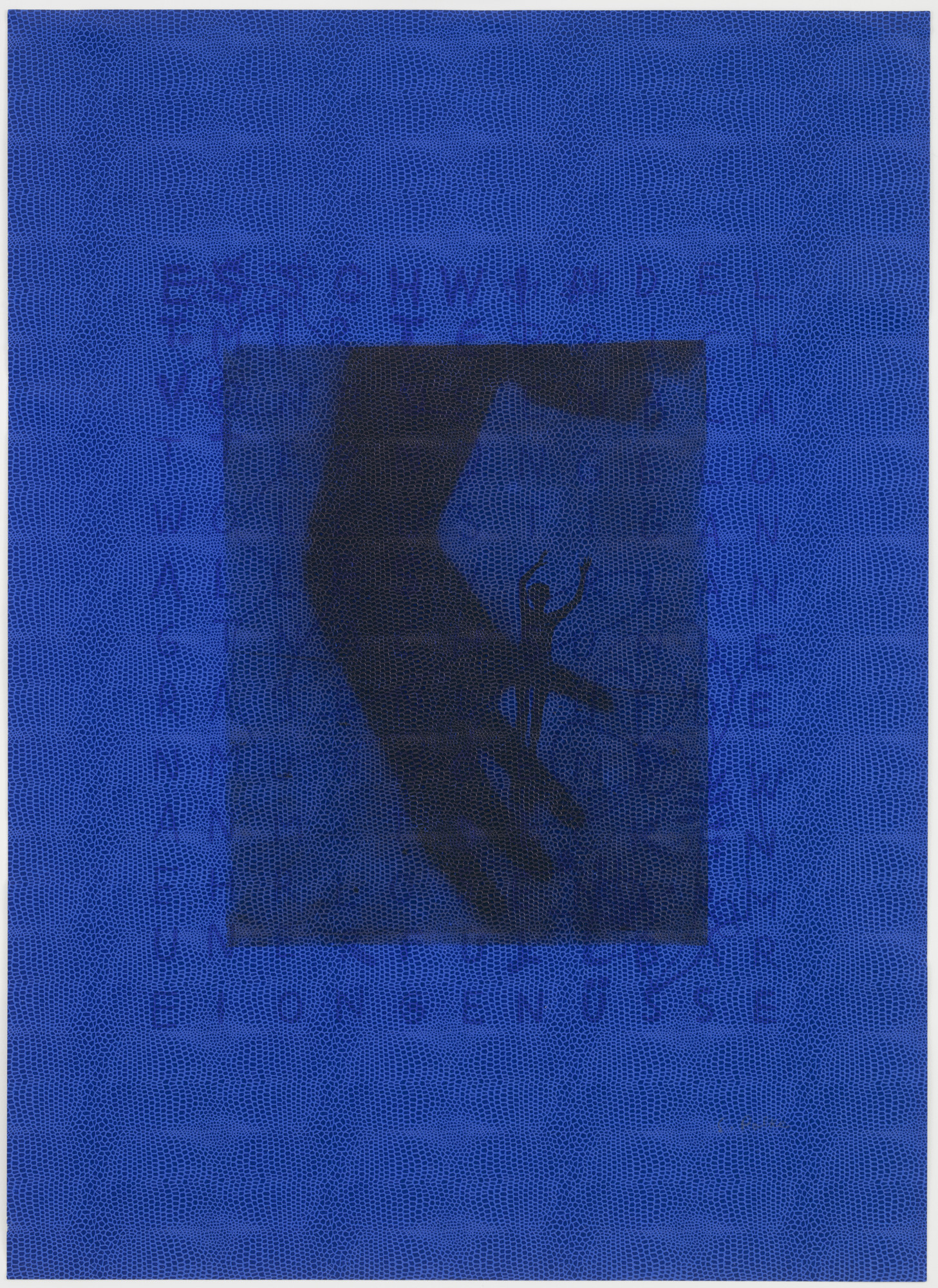 Sigmar Polke. Figure with Hand (Dizzy...) (Figur mit Hand (Es schwindelt...))