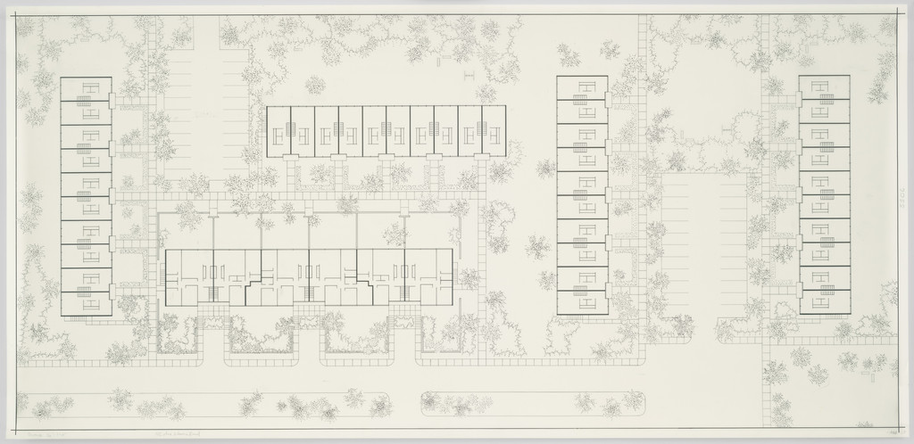 Pavilion Apartments and Town Houses, Lafayette Park, Detroit, MI, Site plan