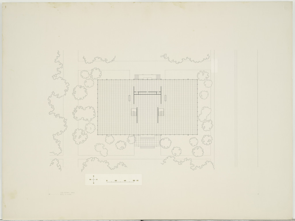 Illinois Institute of Technology, S.R. Crown Hall, Chicago, IL, Plot plan