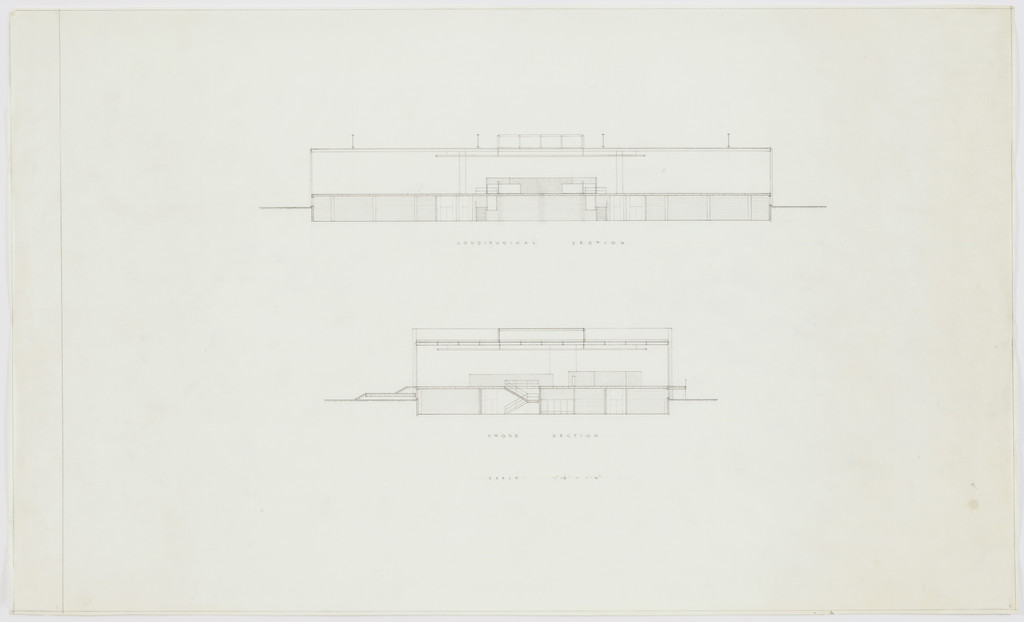 Illinois Institute of Technology, S.R. Crown Hall, Chicago, IL, Two sections