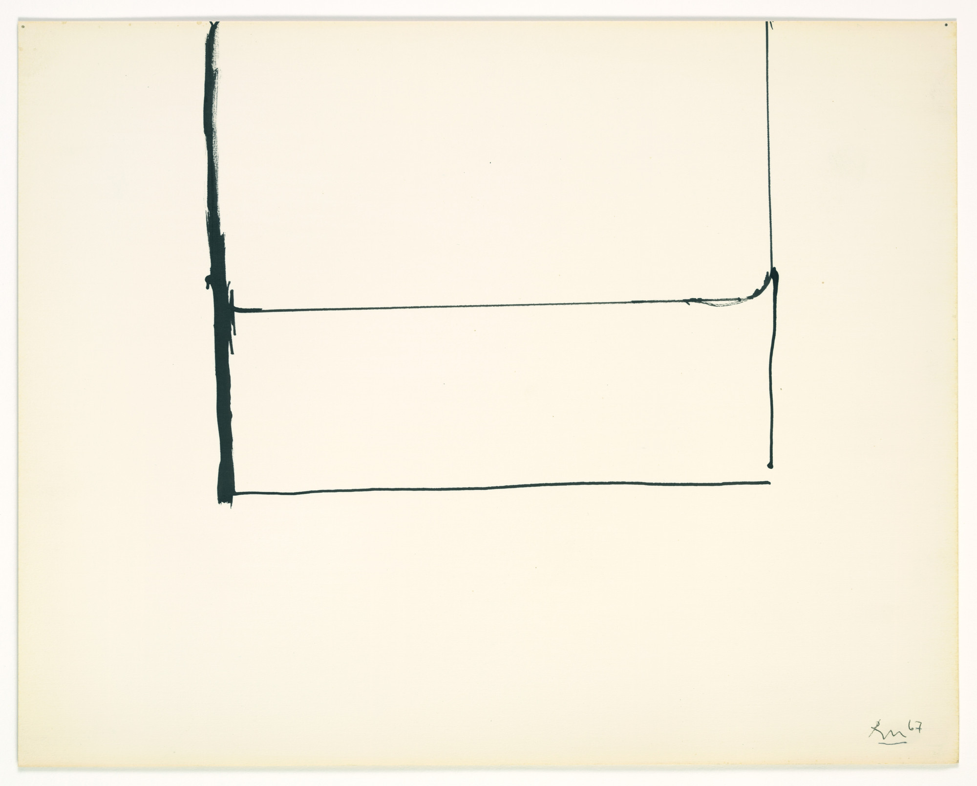 Robert Motherwell. Open Drawing