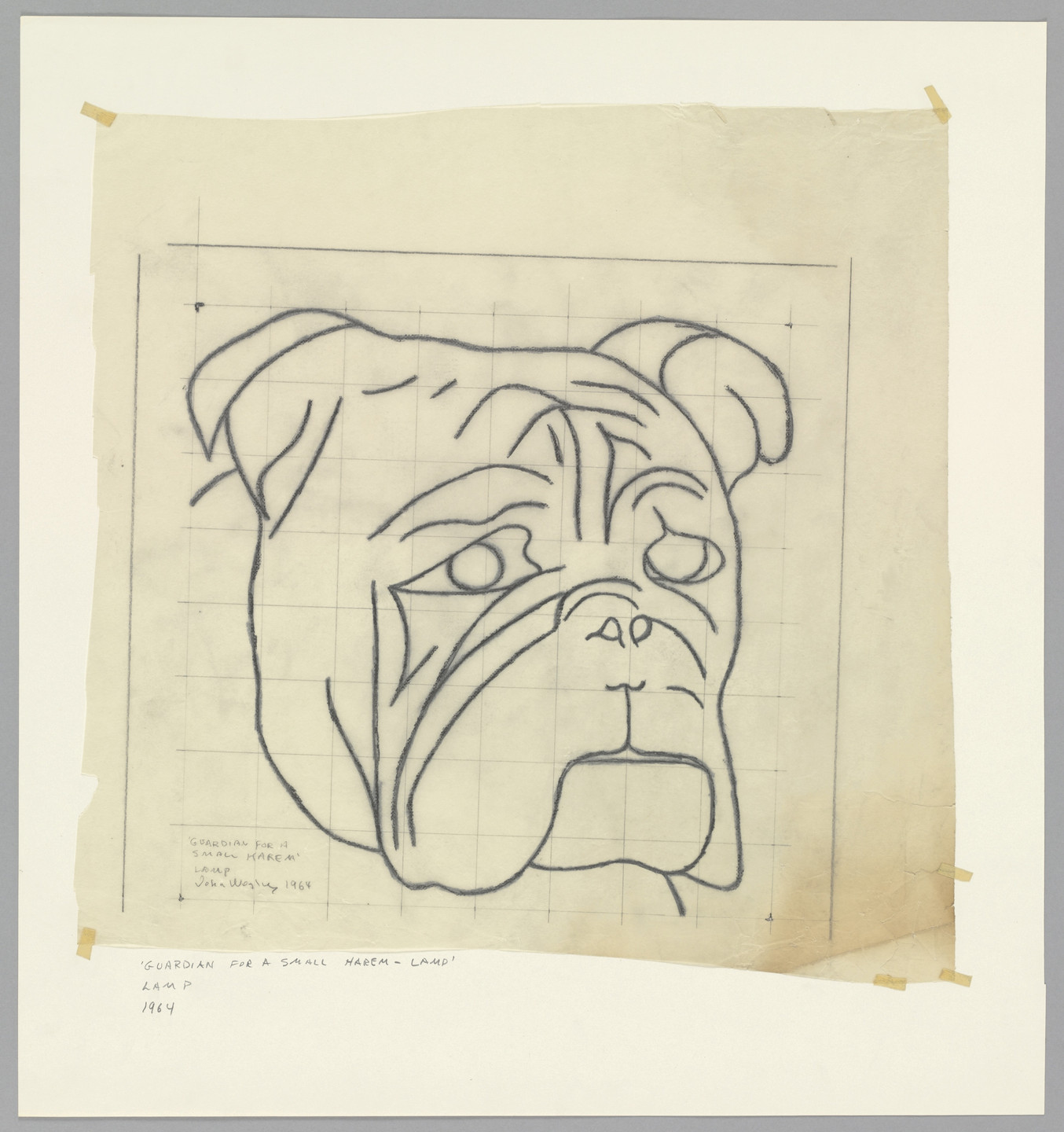John Wesley. Guardian for a Small Harem - Lamp. 1964