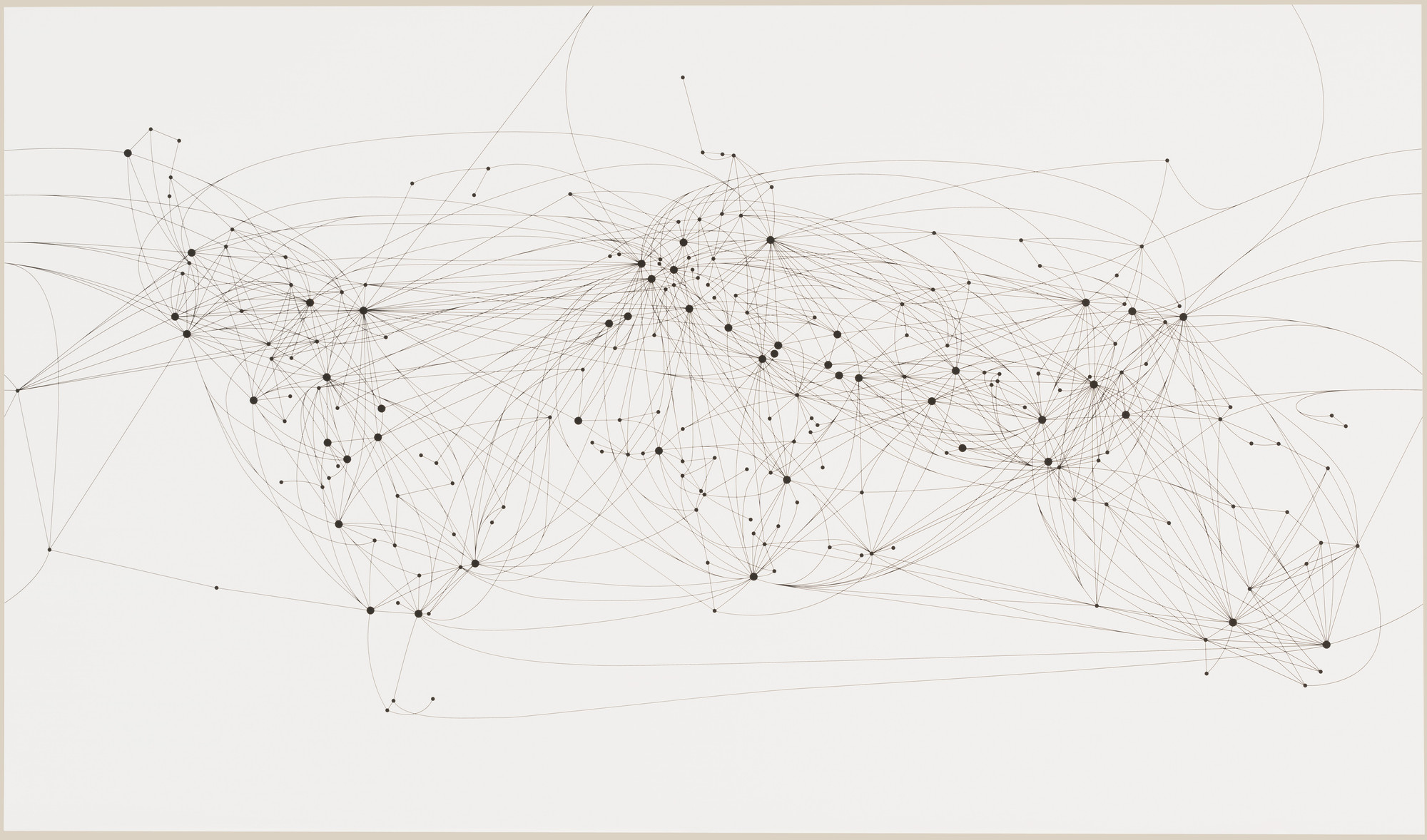 Langlands &amp; Bell. Air Routes of the World (Day &amp; Night). 2001