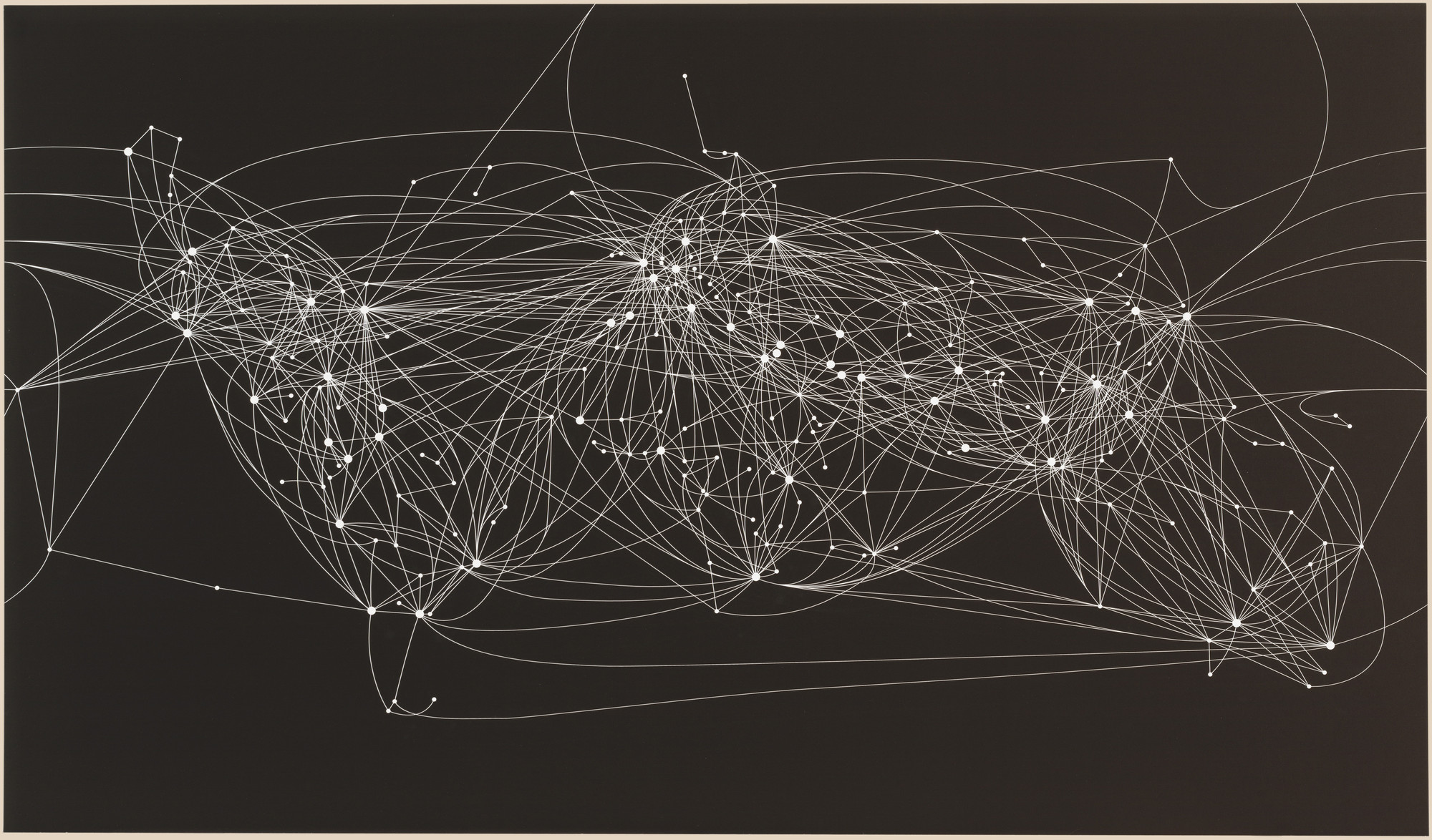 Langlands &amp; Bell. Air Routes of the World (Day &amp; Night). 2001