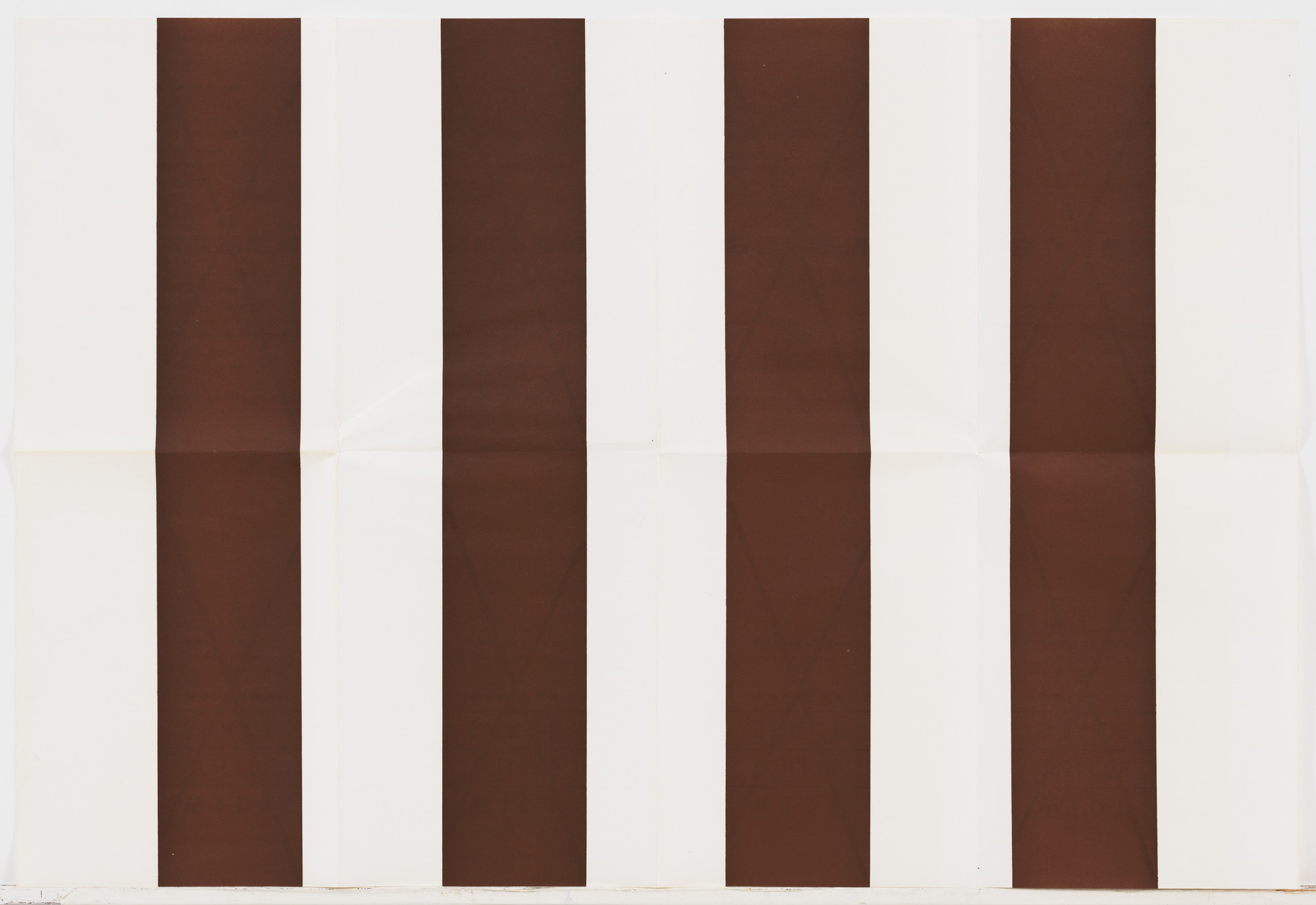 Daniel Buren. Untitled (Wide White Space Gallery Announcements). 1969–74