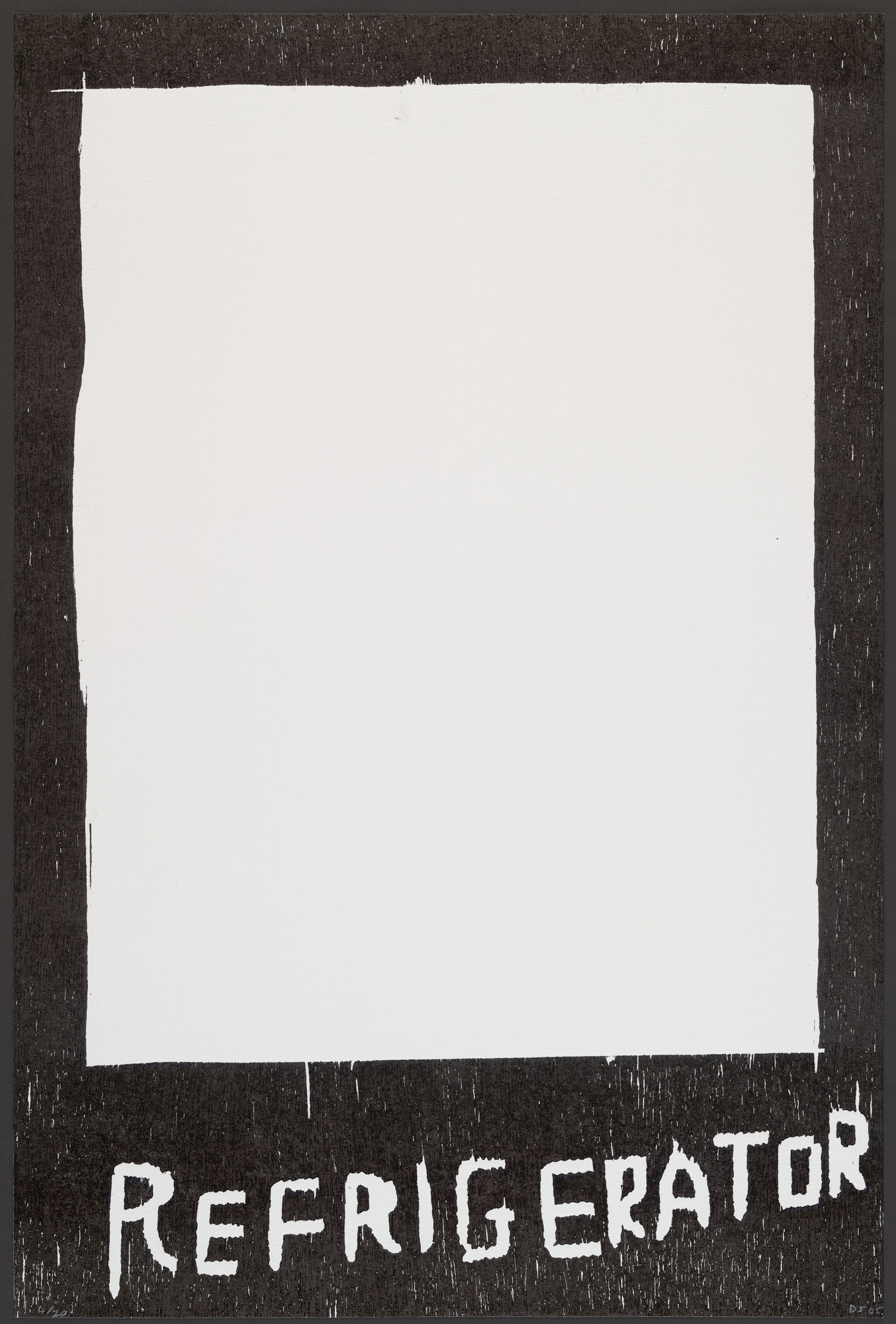 David Shrigley. Untitled (Refrigerator) from an untitled portfolio