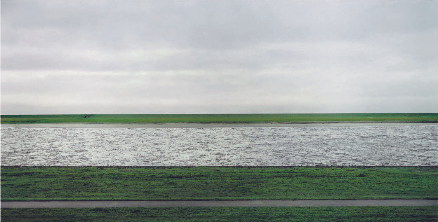 Andreas Gursky. Rhine II. 1999