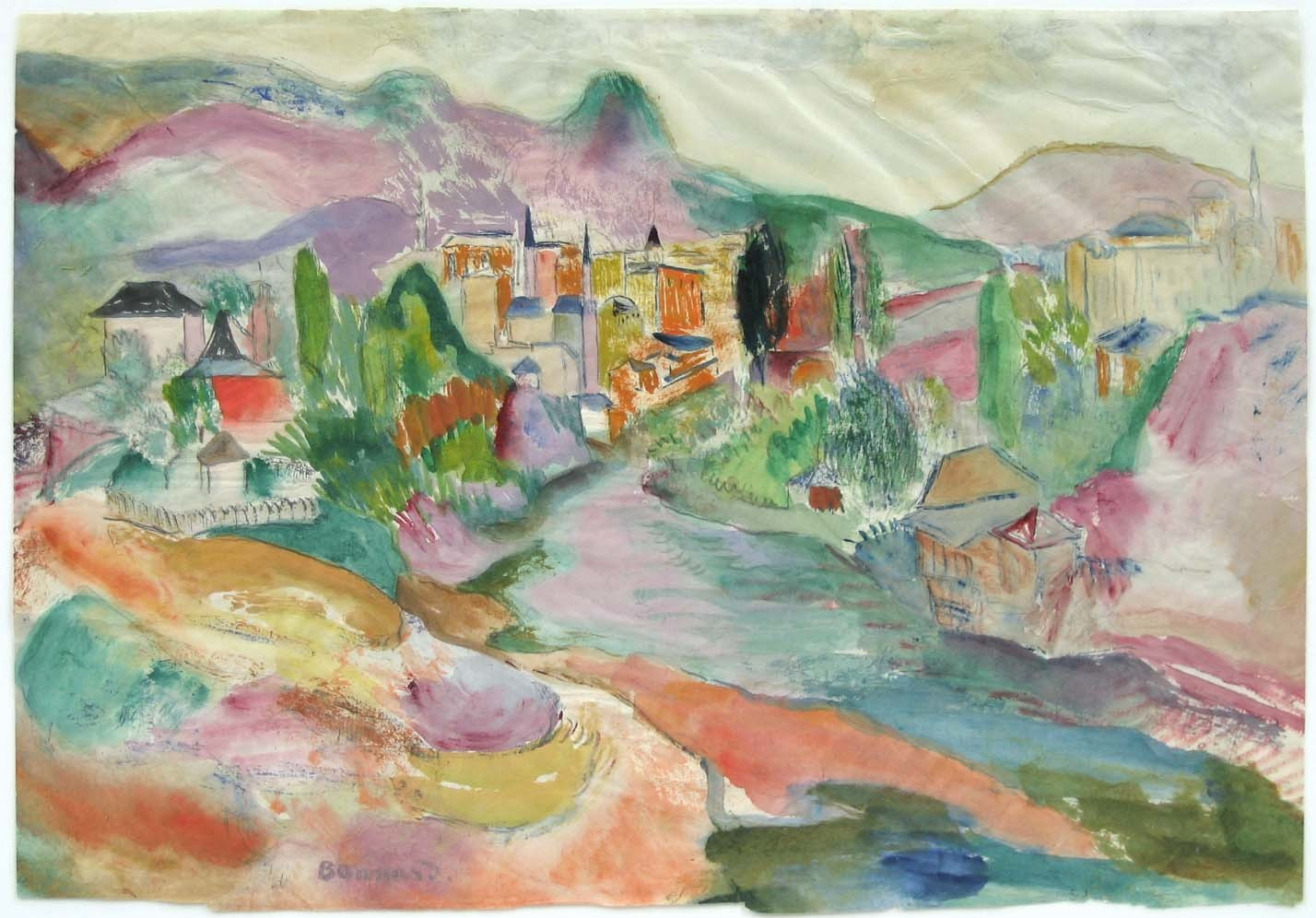 Pierre Bonnard. View of Vence
