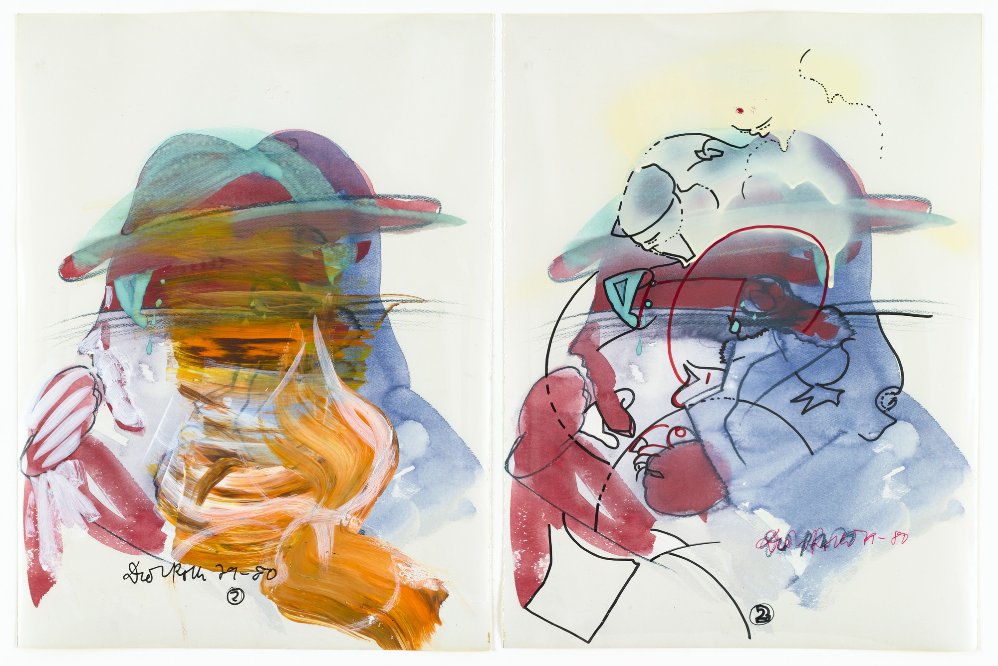 Dieter Roth. 13 (Paare)synthetische(r) Portraits (vol 2). 1981-1982