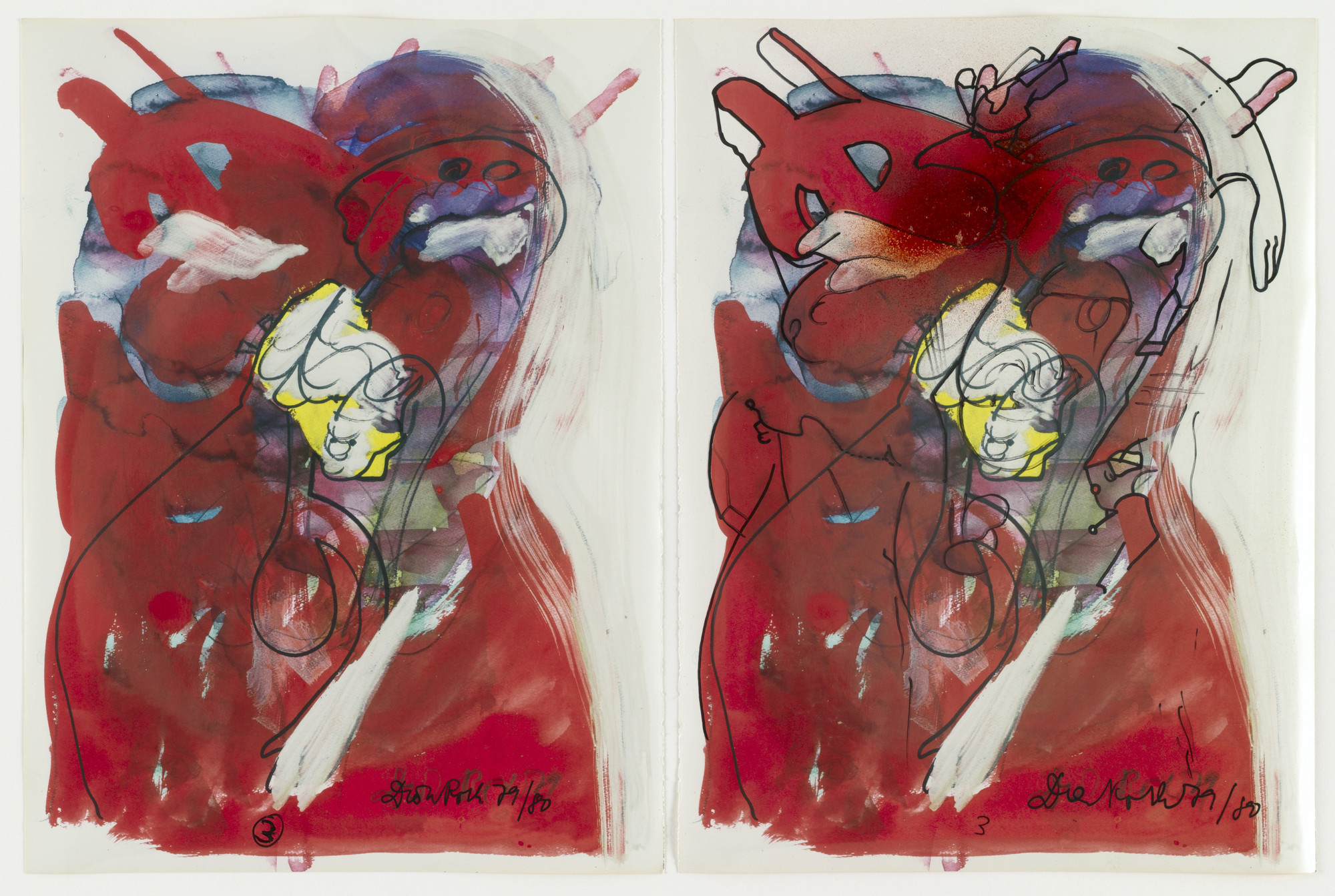 Dieter Roth. 13 (Paare)synthetische(r) Portraits (vol 2). 1981-1982